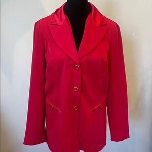 Elegant Red Women's Blazer Christmas fav